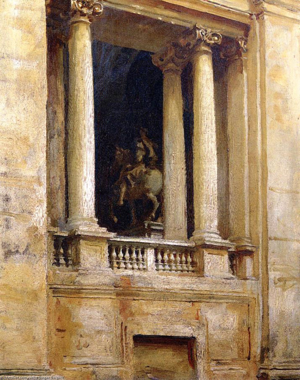 WikiOO.org - Enciclopédia das Belas Artes - Pintura, Arte por John Singer Sargent - A Window in the Vatican