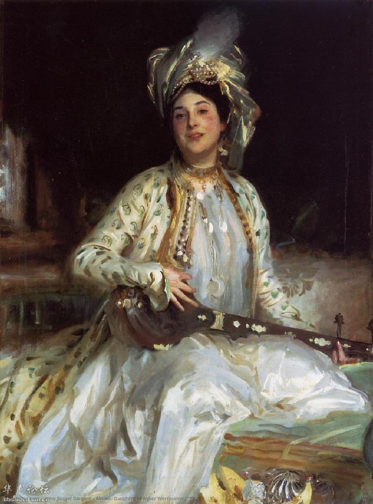 Wikioo.org - The Encyclopedia of Fine Arts - Painting, Artwork by John Singer Sargent - Almina, Daughter of Asher Wertheimer