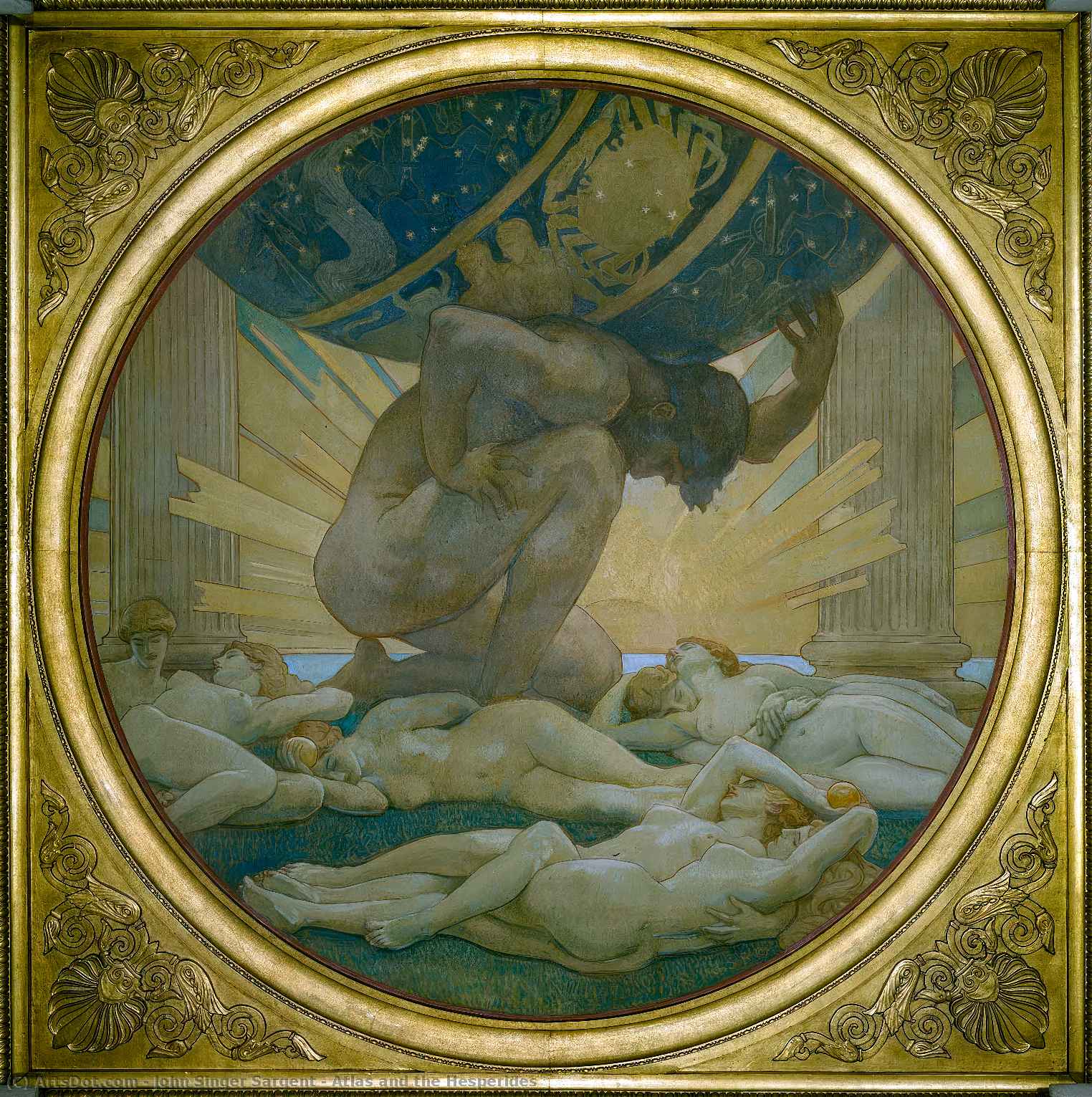 WikiOO.org - Енциклопедія образотворчого мистецтва - Живопис, Картини
 John Singer Sargent - Atlas and the Hesperides