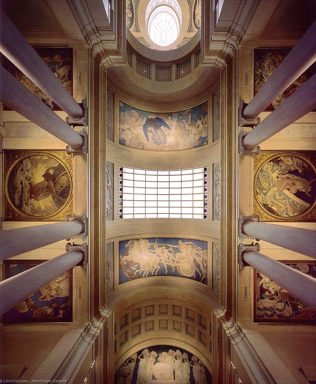 WikiOO.org - Enciclopédia das Belas Artes - Pintura, Arte por John Singer Sargent - Ceiling Mural
