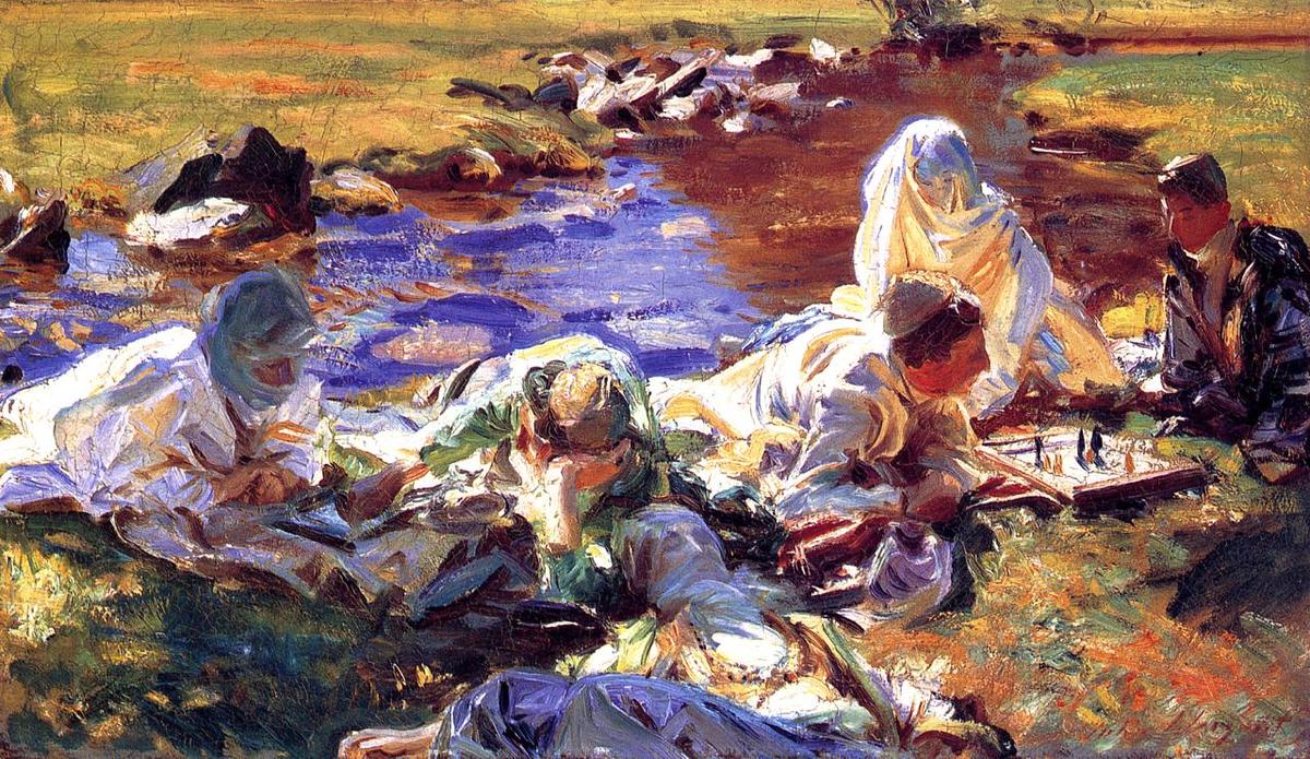 Wikioo.org - The Encyclopedia of Fine Arts - Painting, Artwork by John Singer Sargent - Dolce far niente