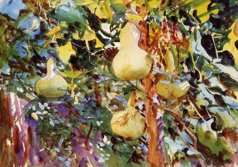 WikiOO.org - Encyclopedia of Fine Arts - Maalaus, taideteos John Singer Sargent - Gourds