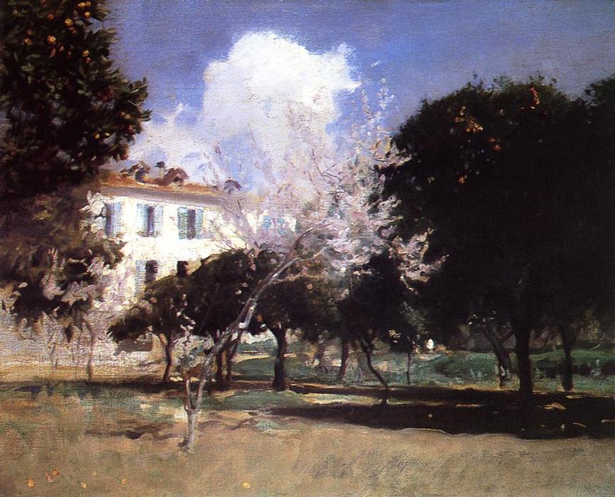 Wikioo.org - The Encyclopedia of Fine Arts - Painting, Artwork by John Singer Sargent - House and Garden