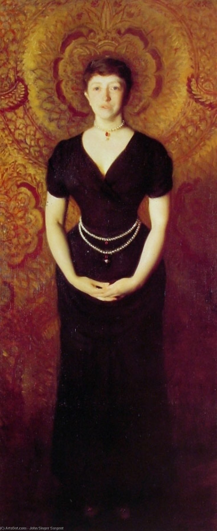 Wikioo.org - The Encyclopedia of Fine Arts - Painting, Artwork by John Singer Sargent - Isabella Stewart Gardner