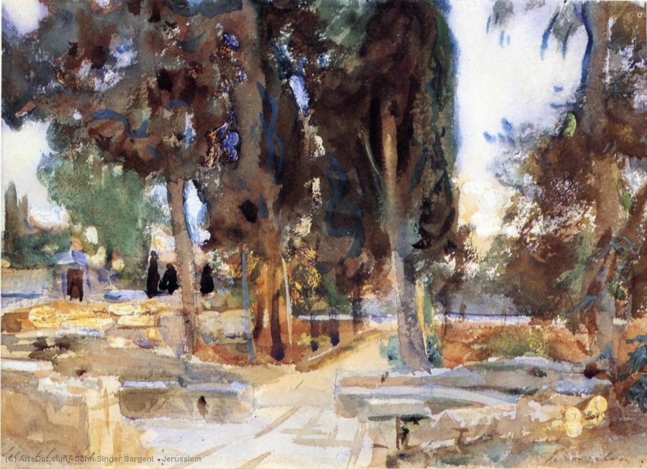 WikiOO.org - Encyclopedia of Fine Arts - Lukisan, Artwork John Singer Sargent - Jerusalem