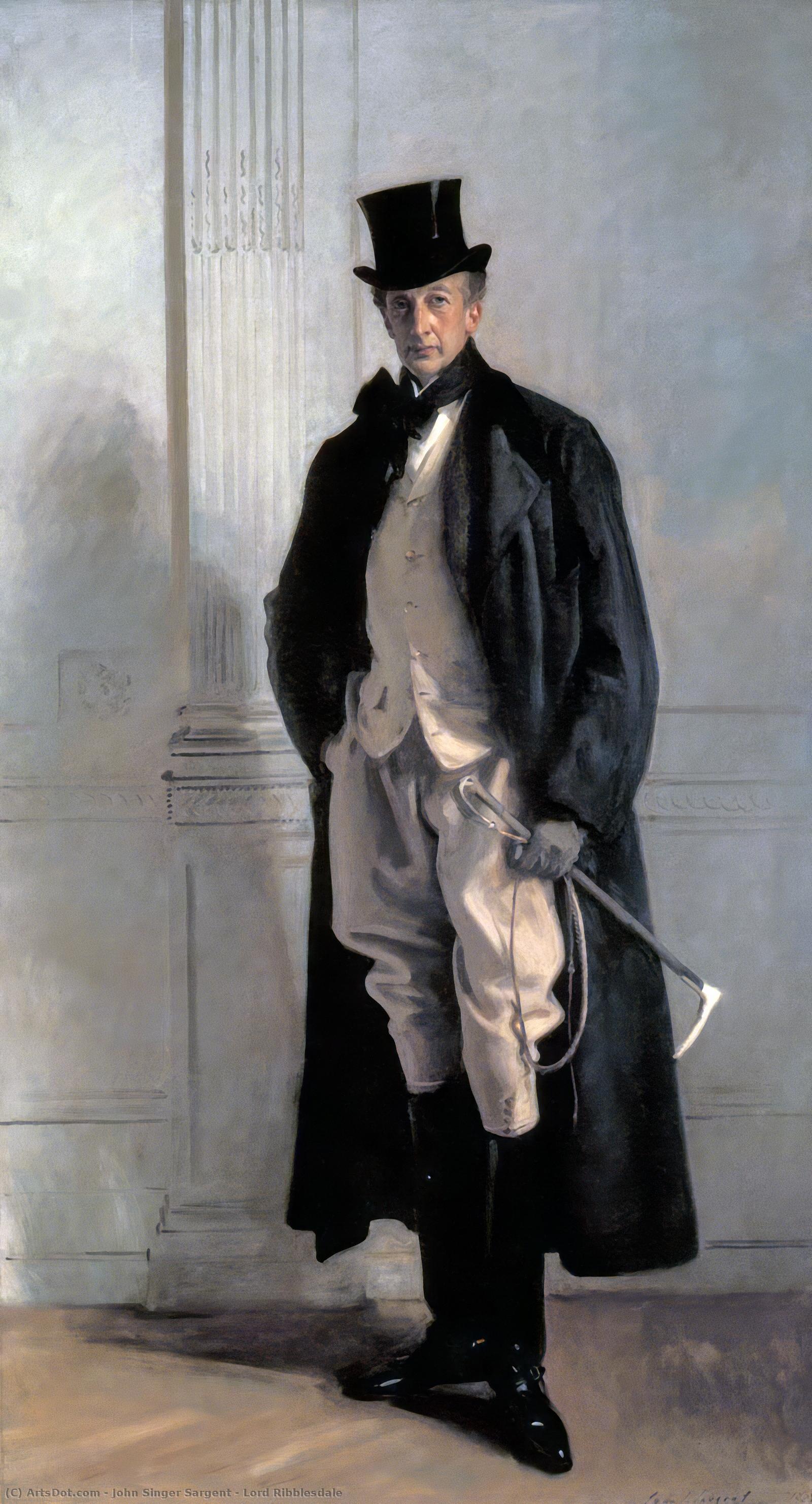 WikiOO.org - Enciclopedia of Fine Arts - Pictura, lucrări de artă John Singer Sargent - Lord Ribblesdale
