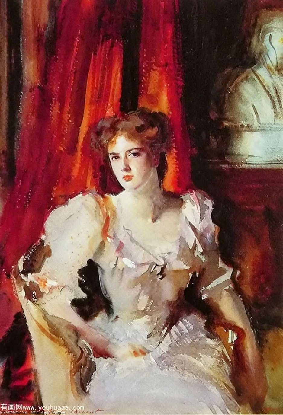 Wikioo.org - The Encyclopedia of Fine Arts - Painting, Artwork by John Singer Sargent - Miss Eden