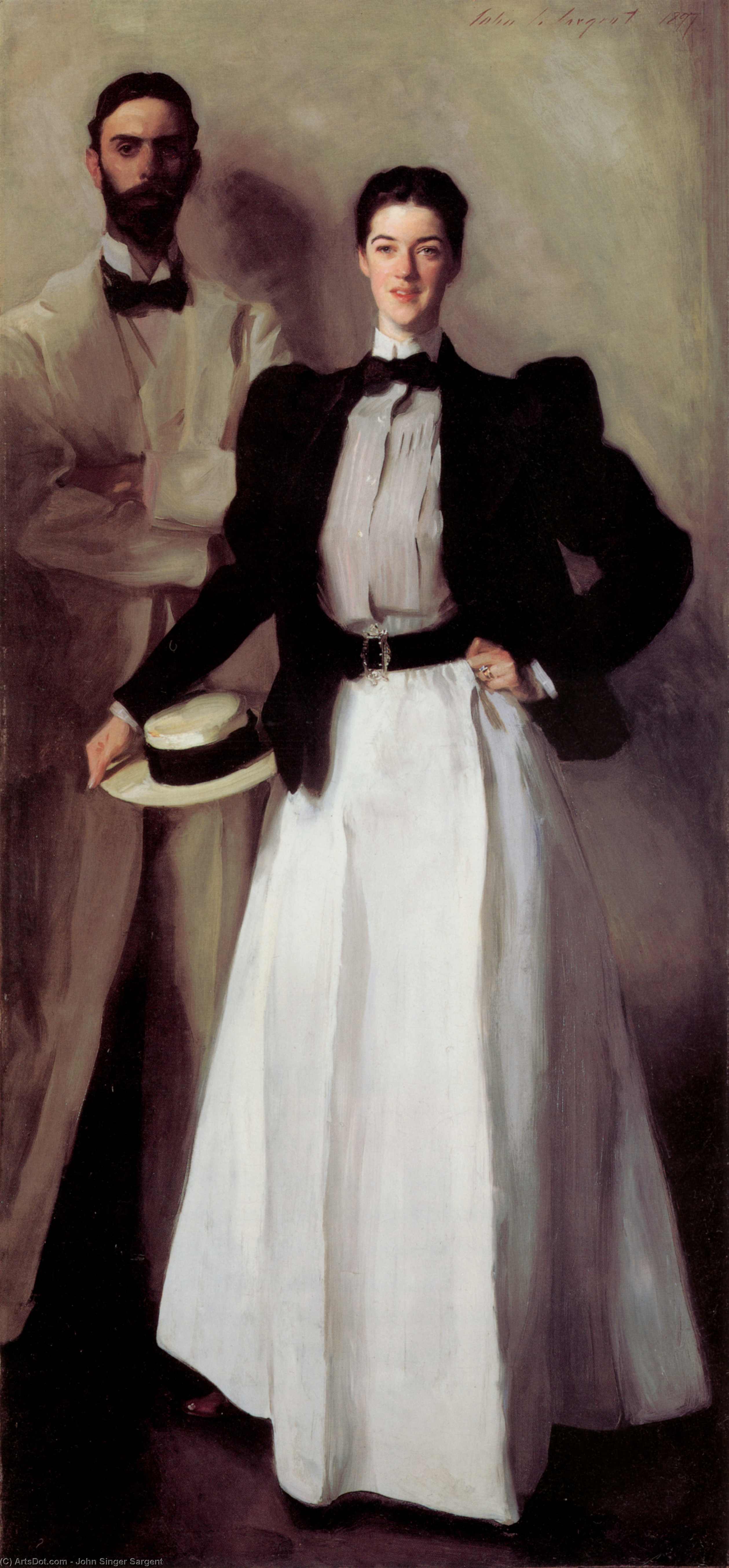 Wikioo.org - The Encyclopedia of Fine Arts - Painting, Artwork by John Singer Sargent - Mr. and Mrs. Isaac Newton Phelps Stokes