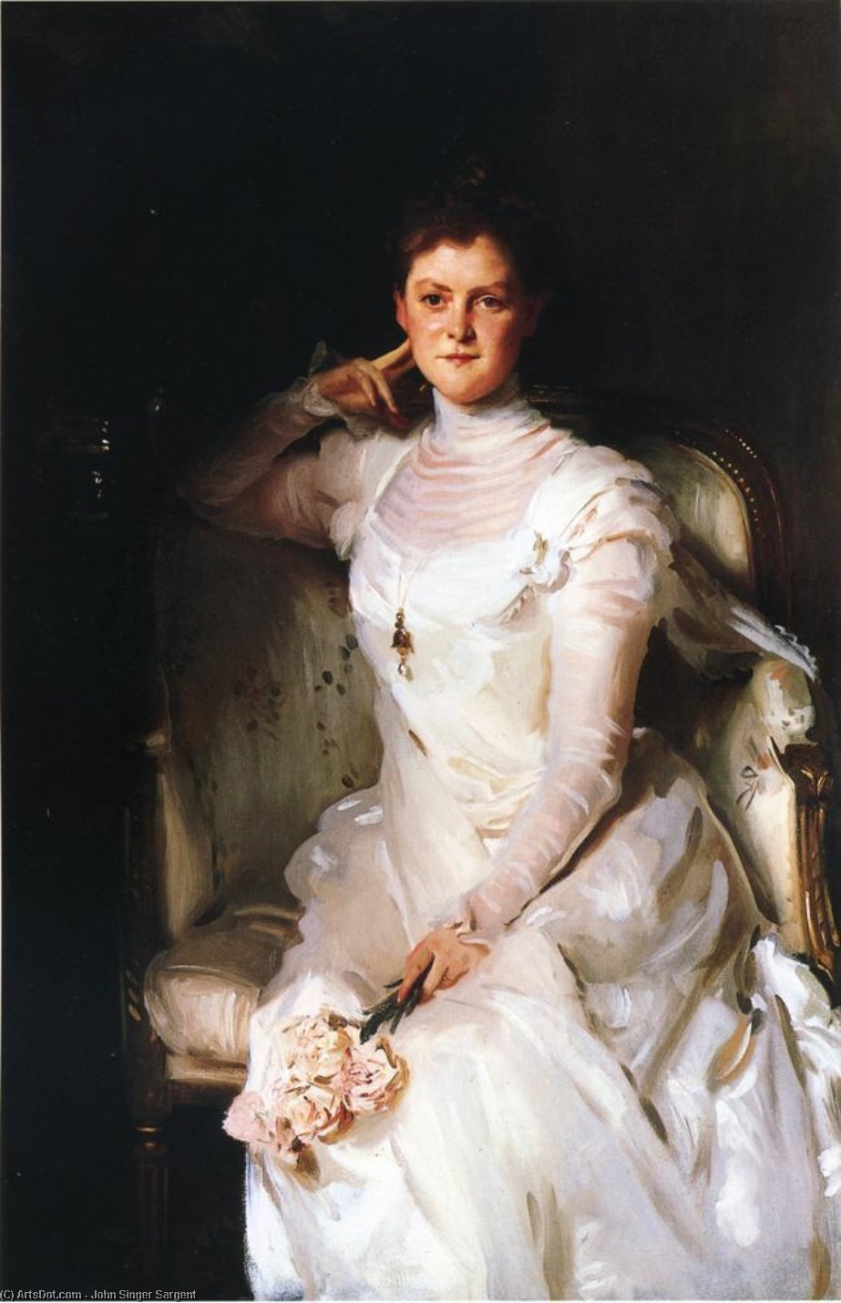 Wikioo.org - The Encyclopedia of Fine Arts - Painting, Artwork by John Singer Sargent - Mrs Joshua Montgomery Sears