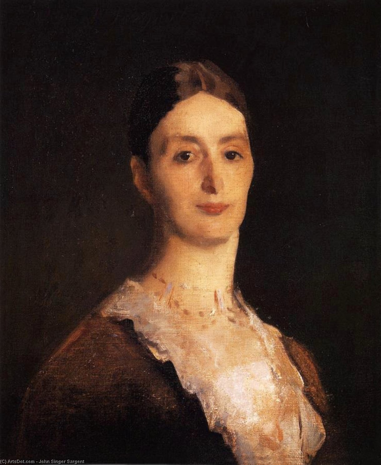Wikioo.org - The Encyclopedia of Fine Arts - Painting, Artwork by John Singer Sargent - Portrait of Frances Mary Vickers