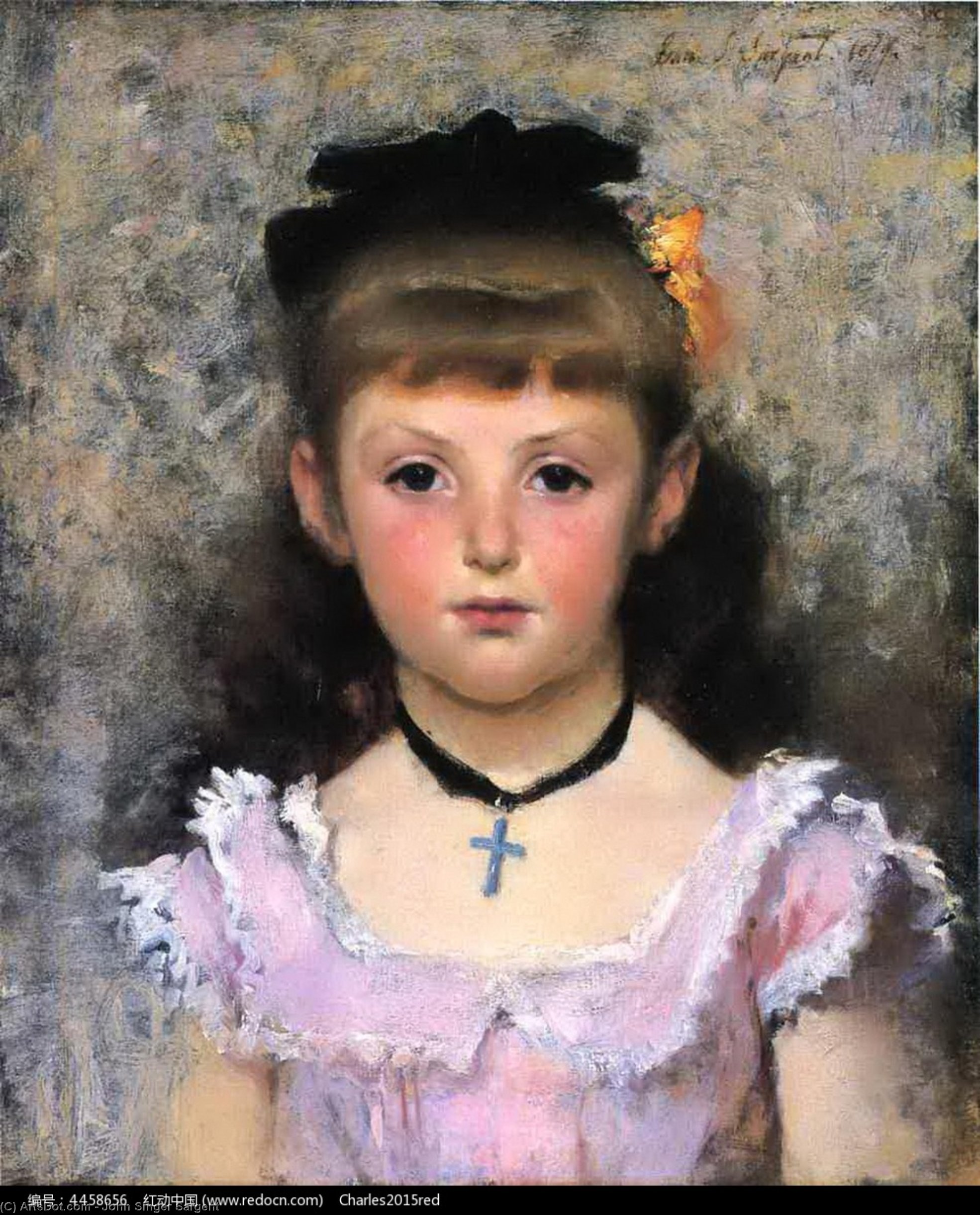 Wikioo.org - The Encyclopedia of Fine Arts - Painting, Artwork by John Singer Sargent - Portrait of Jeanne Kieffer