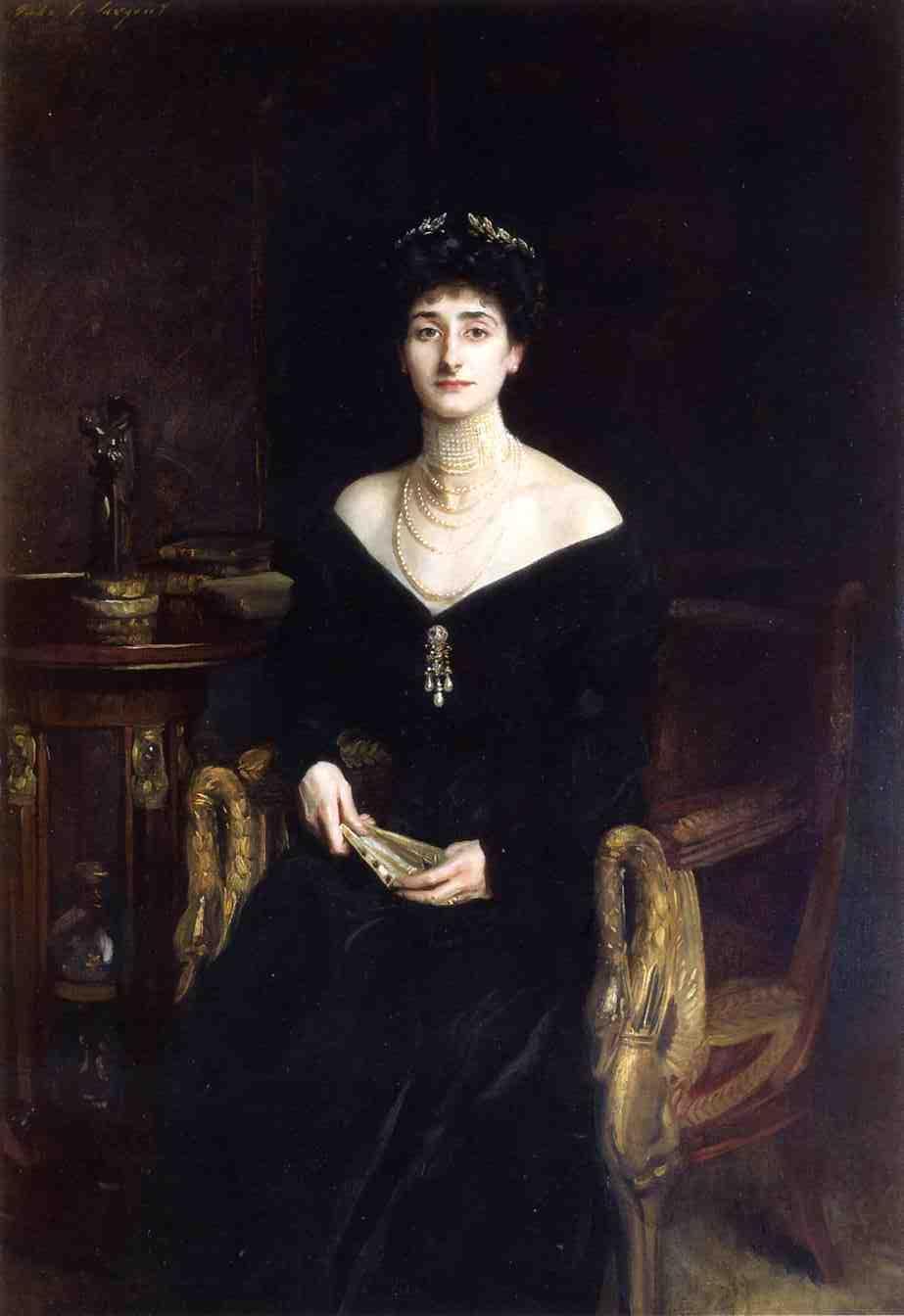 Wikioo.org - The Encyclopedia of Fine Arts - Painting, Artwork by John Singer Sargent - Portrait of Mrs. Ernest G. Raphael, née Florence Cecilia Sassoon