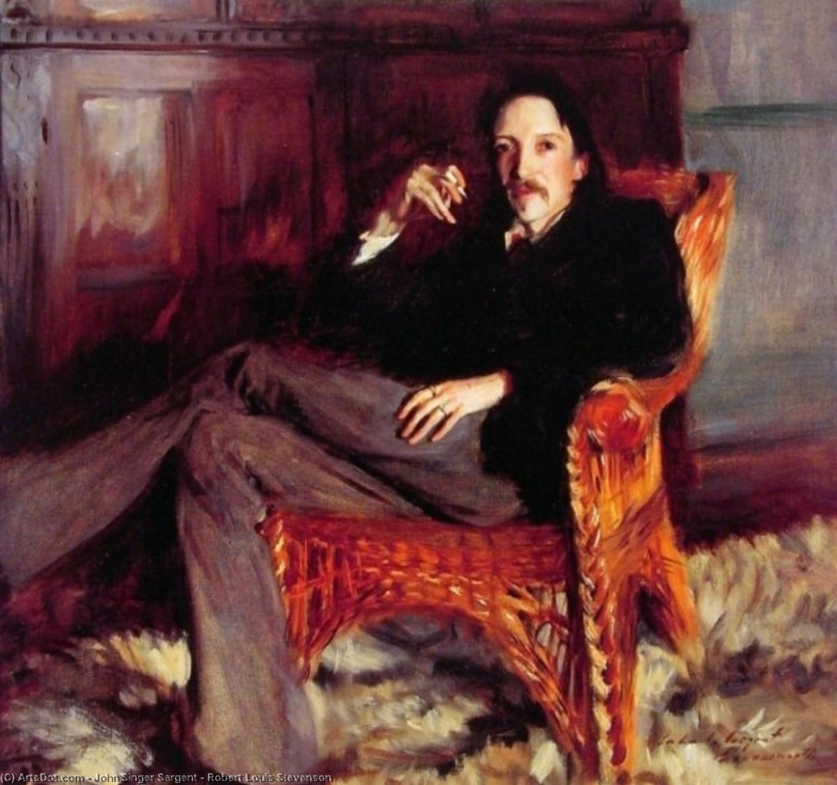 WikiOO.org - אנציקלופדיה לאמנויות יפות - ציור, יצירות אמנות John Singer Sargent - Robert Louis Stevenson