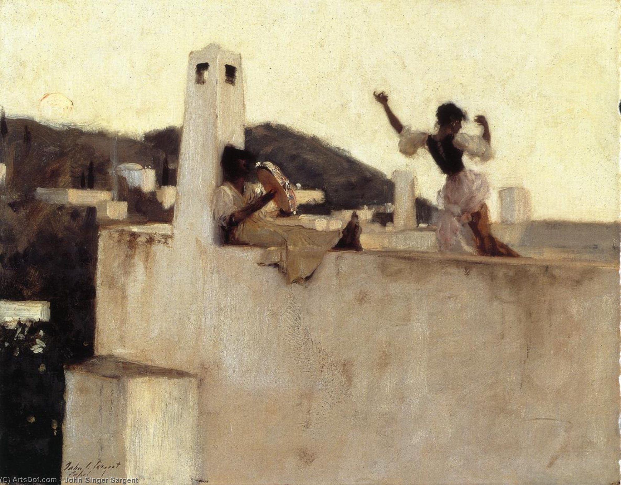 Wikioo.org - The Encyclopedia of Fine Arts - Painting, Artwork by John Singer Sargent - Rosina, Capri