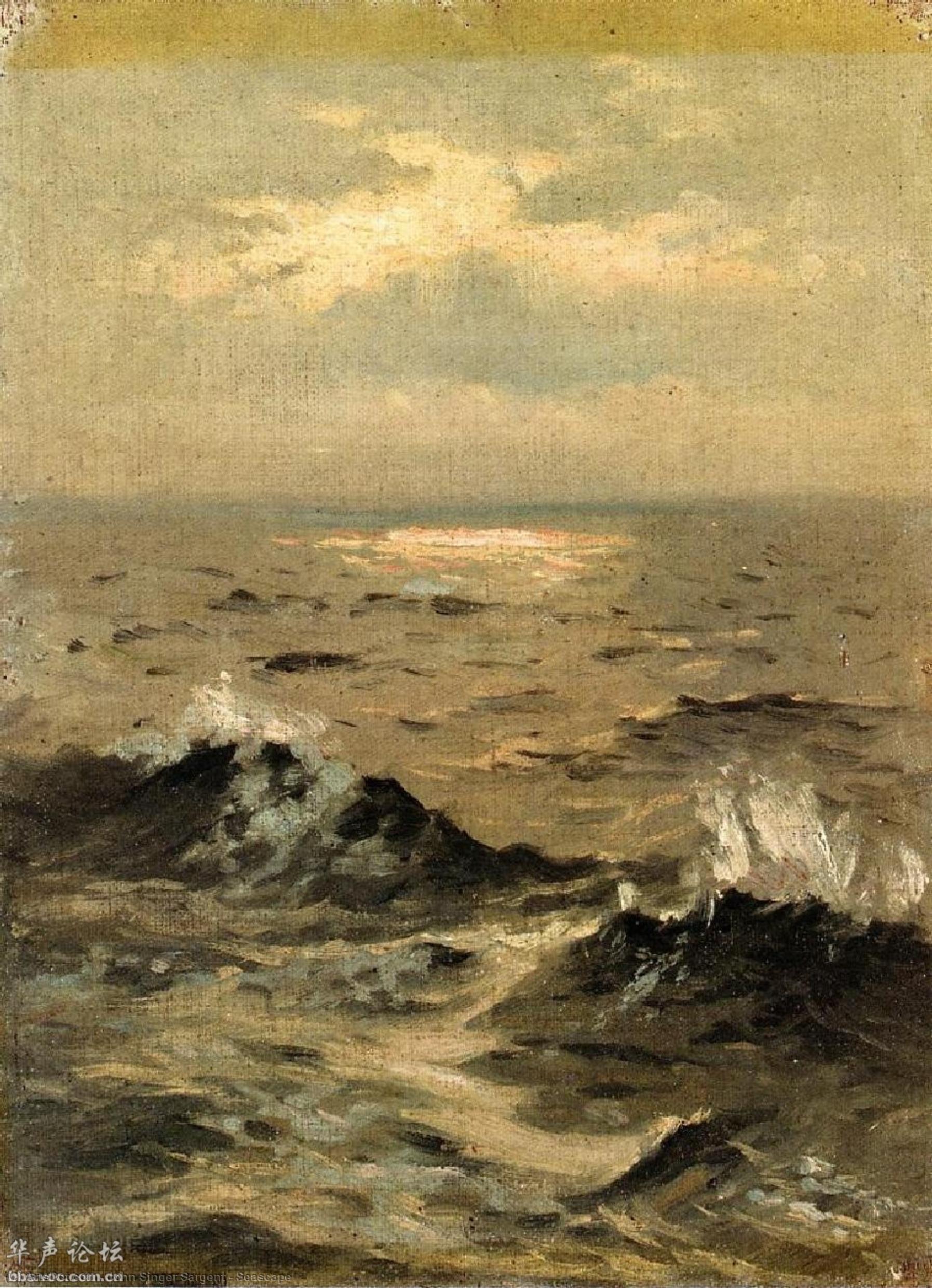 WikiOO.org - Encyclopedia of Fine Arts - Lukisan, Artwork John Singer Sargent - Seascape