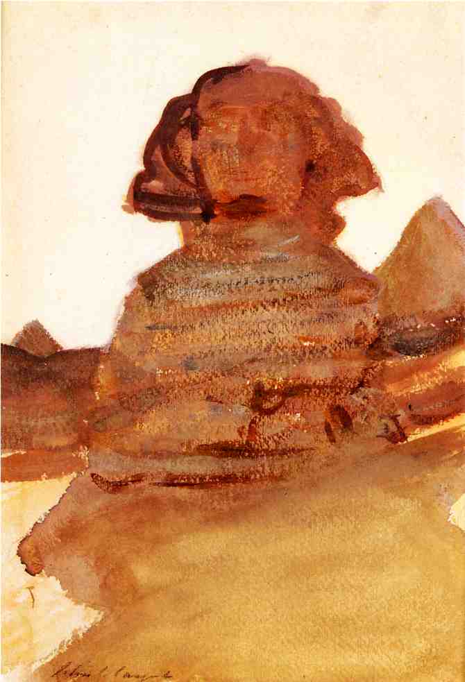 WikiOO.org - 백과 사전 - 회화, 삽화 John Singer Sargent - The Sphinx