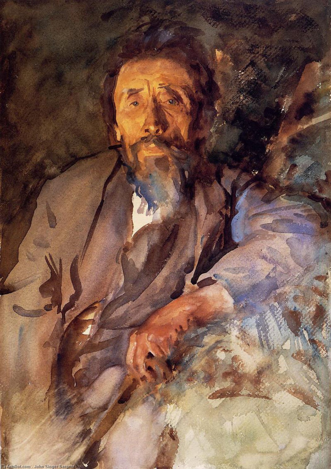 Wikioo.org - The Encyclopedia of Fine Arts - Painting, Artwork by John Singer Sargent - The Tramp