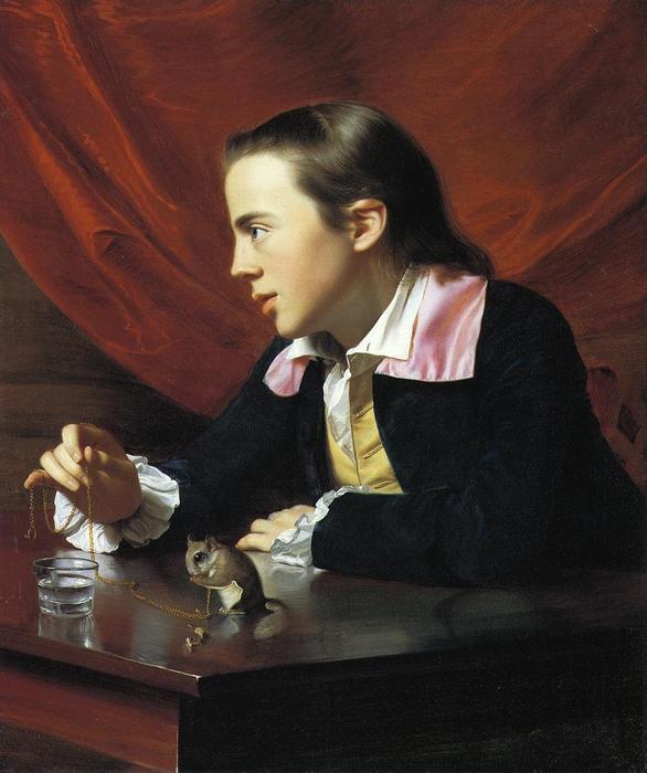 WikiOO.org - 百科事典 - 絵画、アートワーク John Singleton Copley - リスと少年（別名（ヘンリー·ペラム））