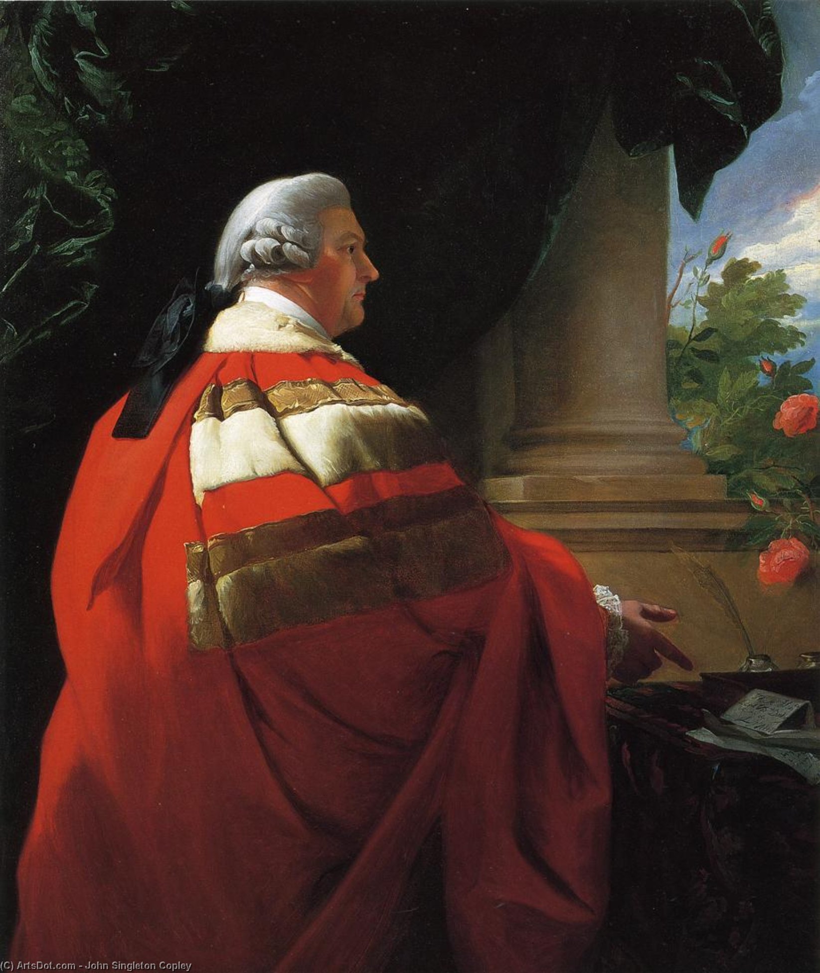 Wikioo.org - The Encyclopedia of Fine Arts - Painting, Artwork by John Singleton Copley - John, 2nd Viscount Dudley and Ward