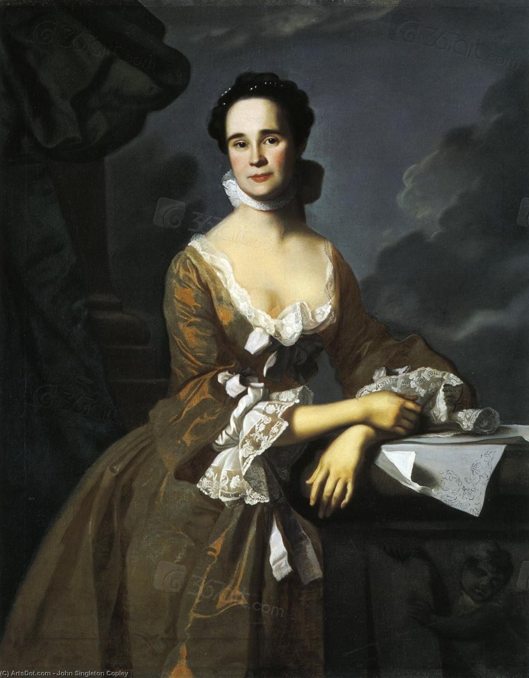 WikiOO.org - אנציקלופדיה לאמנויות יפות - ציור, יצירות אמנות John Singleton Copley - Mrs.Daniel Hubbard (Mary Greene)