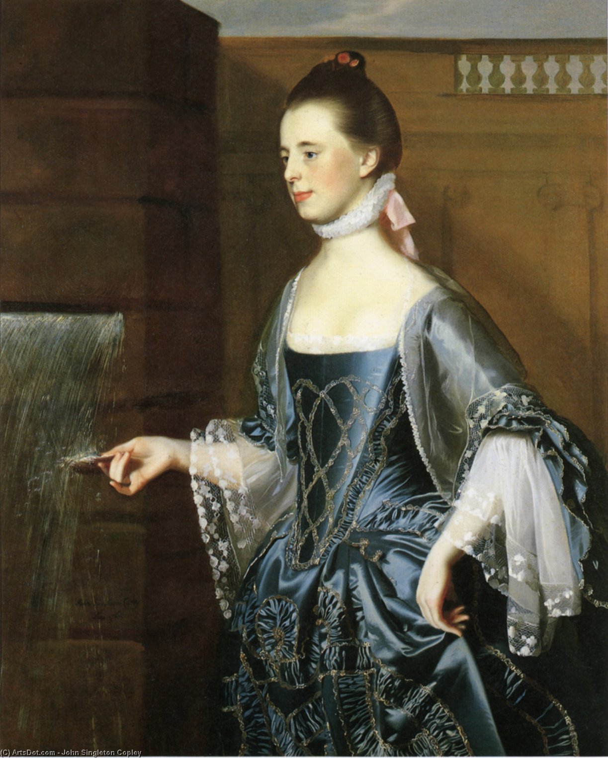 Wikioo.org - The Encyclopedia of Fine Arts - Painting, Artwork by John Singleton Copley - Mrs. Daniel Sargent (Mary Turner Sargent)