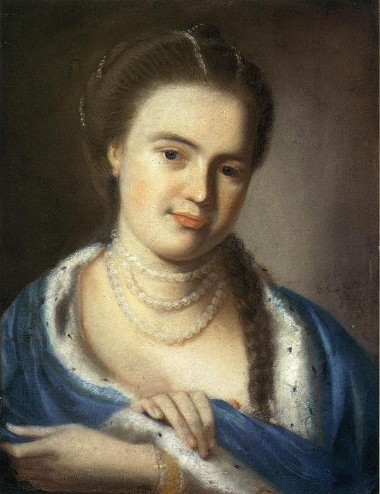 Wikioo.org - The Encyclopedia of Fine Arts - Painting, Artwork by John Singleton Copley - Mrs. Gawen Brown (Elizabeth Byles)
