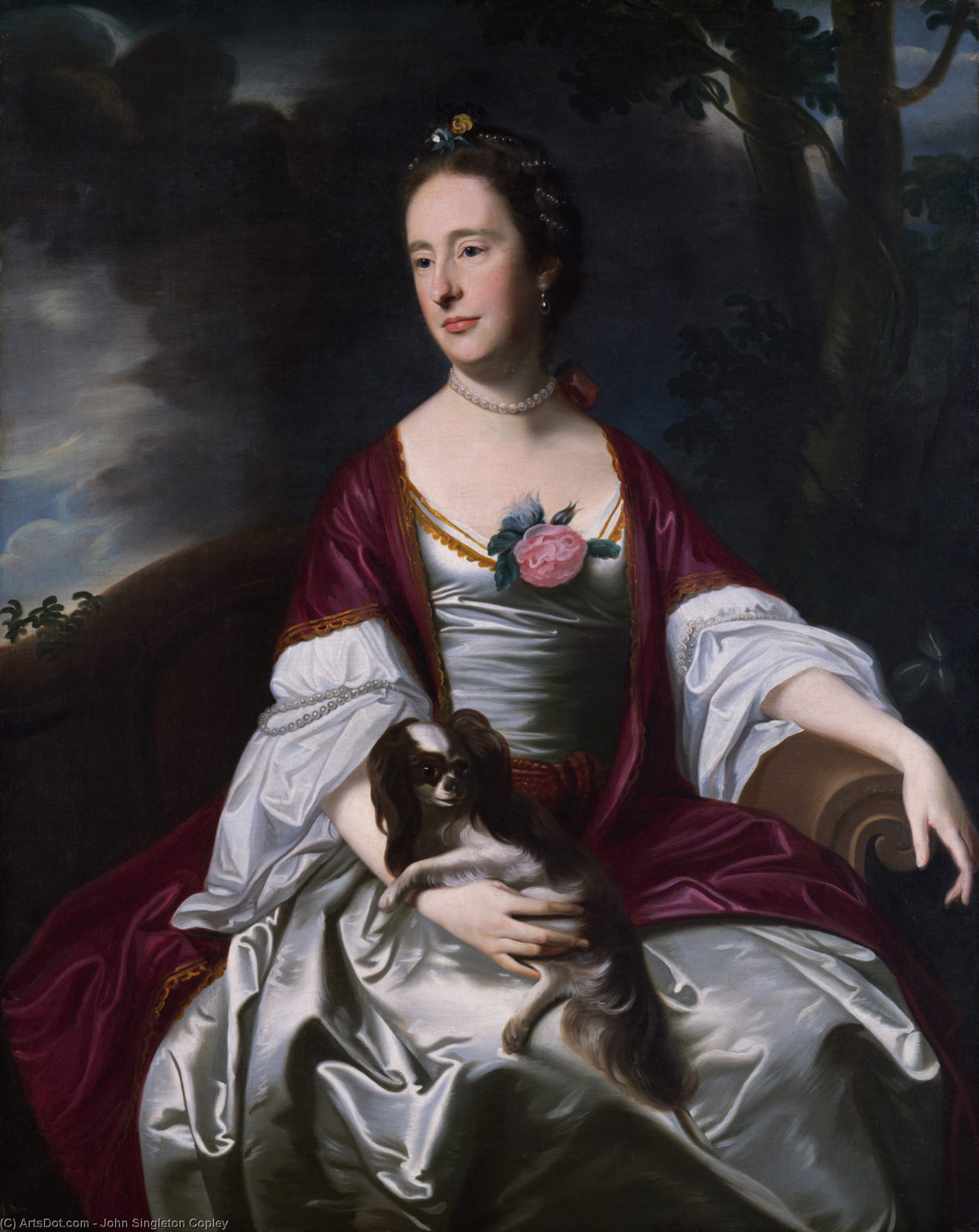 WikiOO.org - אנציקלופדיה לאמנויות יפות - ציור, יצירות אמנות John Singleton Copley - Mrs. Jerathmael Bowers