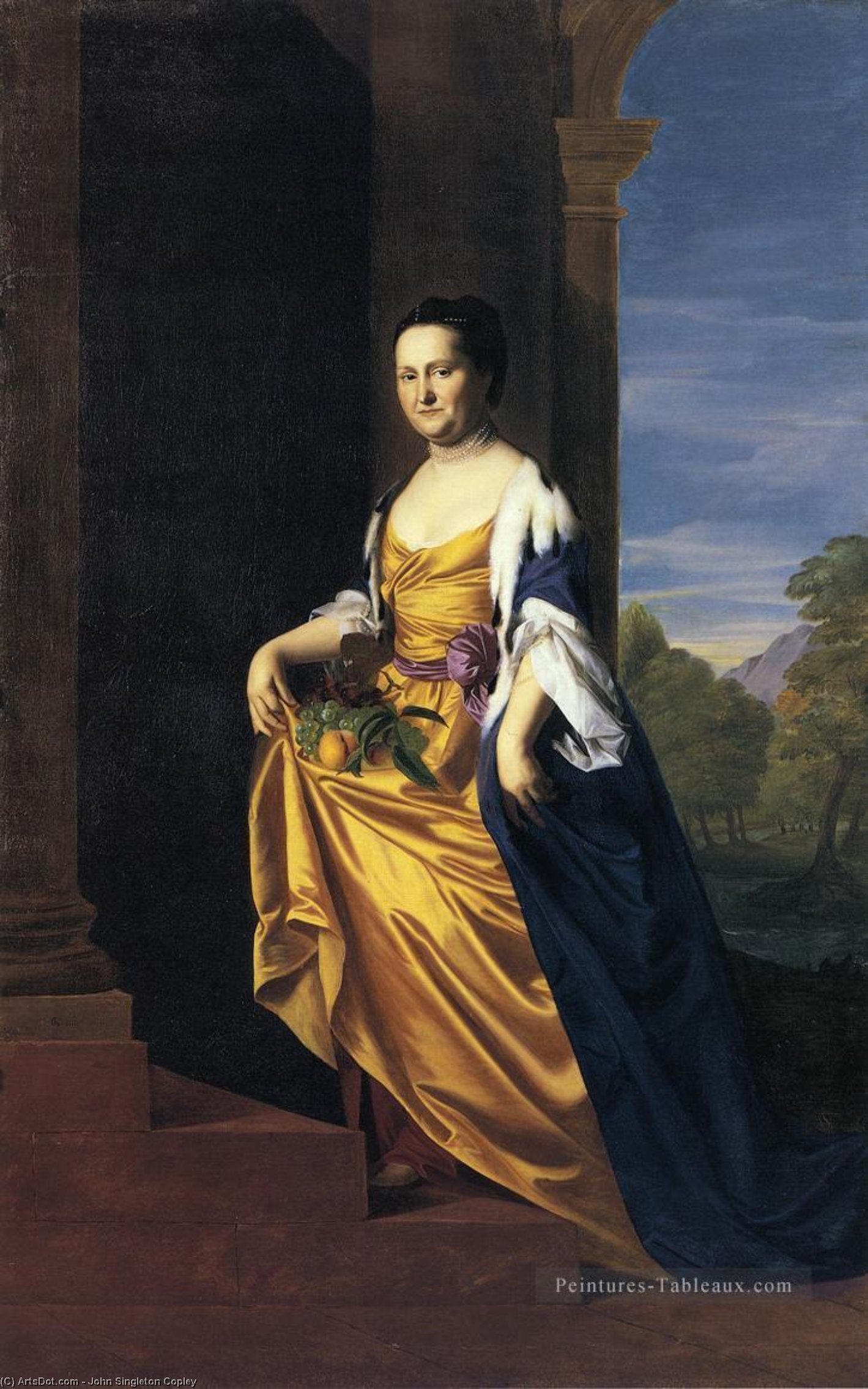 WikiOO.org - אנציקלופדיה לאמנויות יפות - ציור, יצירות אמנות John Singleton Copley - Mrs.Jeremiah Lee (Martha Swett)