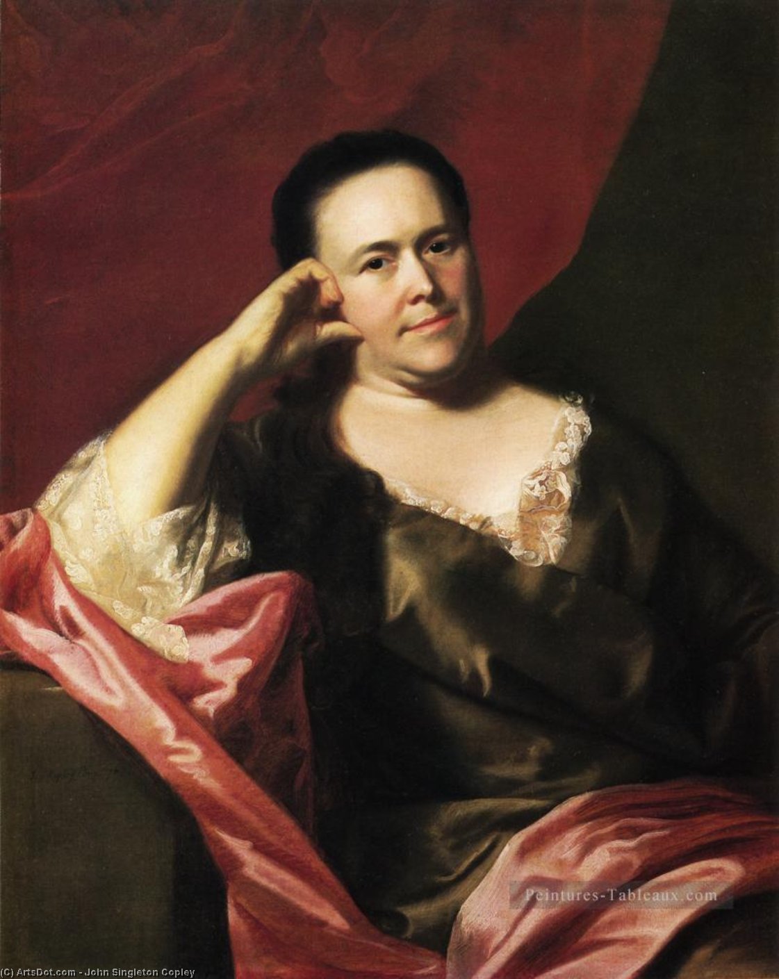 WikiOO.org - אנציקלופדיה לאמנויות יפות - ציור, יצירות אמנות John Singleton Copley - Mrs.John Scoally (Mercy Greenleaf)