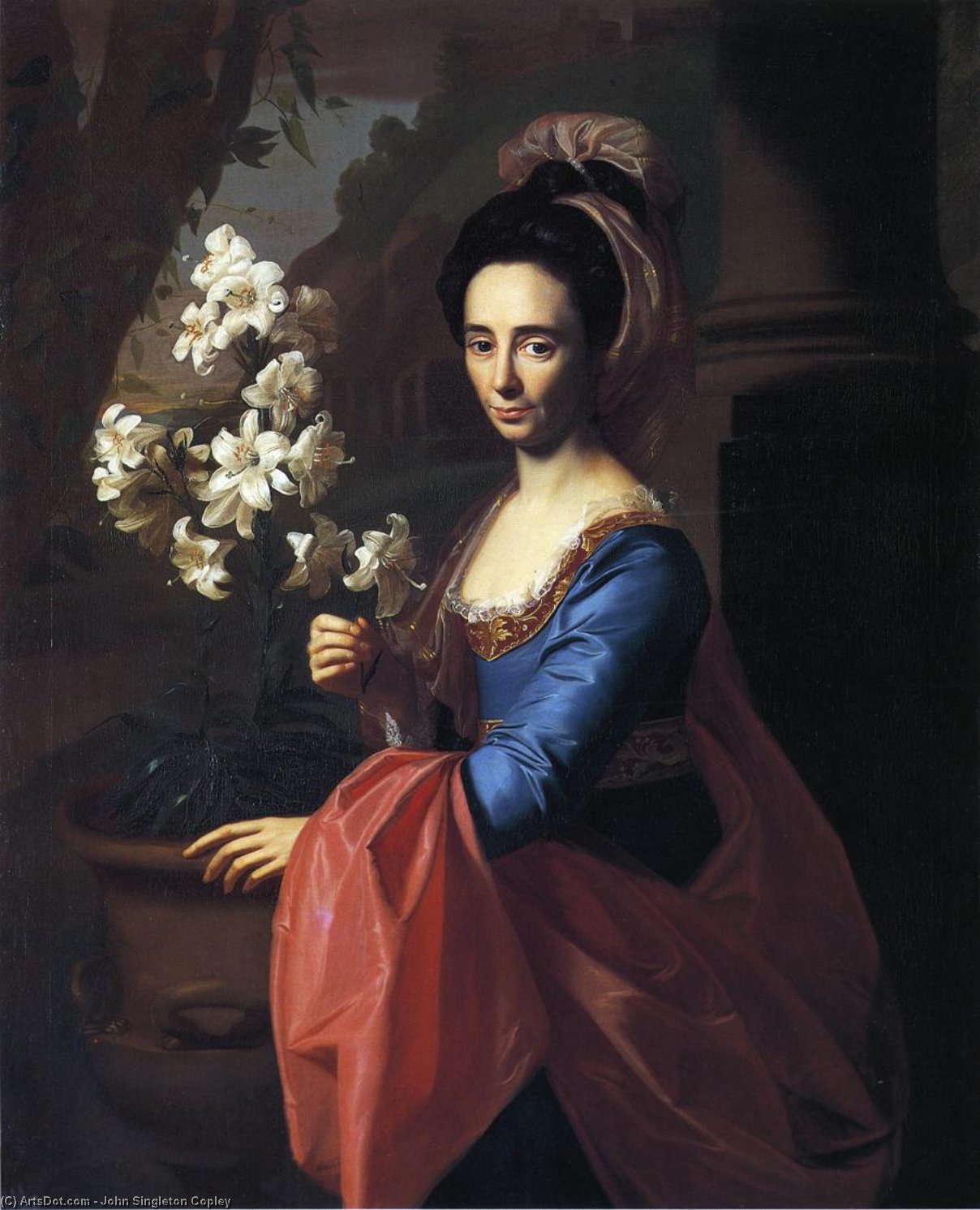 WikiOO.org - Encyclopedia of Fine Arts - Maľba, Artwork John Singleton Copley - Mrs. Moses Gill (Rebecca Boylston)
