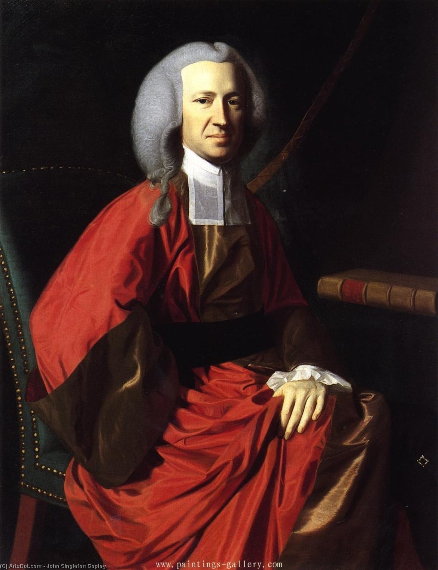 Wikioo.org - สารานุกรมวิจิตรศิลป์ - จิตรกรรม John Singleton Copley - Portrait of Judge Martin Howard