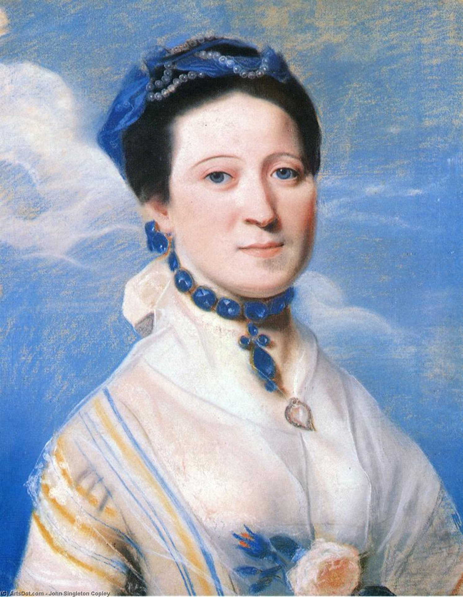 WikiOO.org - دایره المعارف هنرهای زیبا - نقاشی، آثار هنری John Singleton Copley - Portrait of Mrs. George Turner