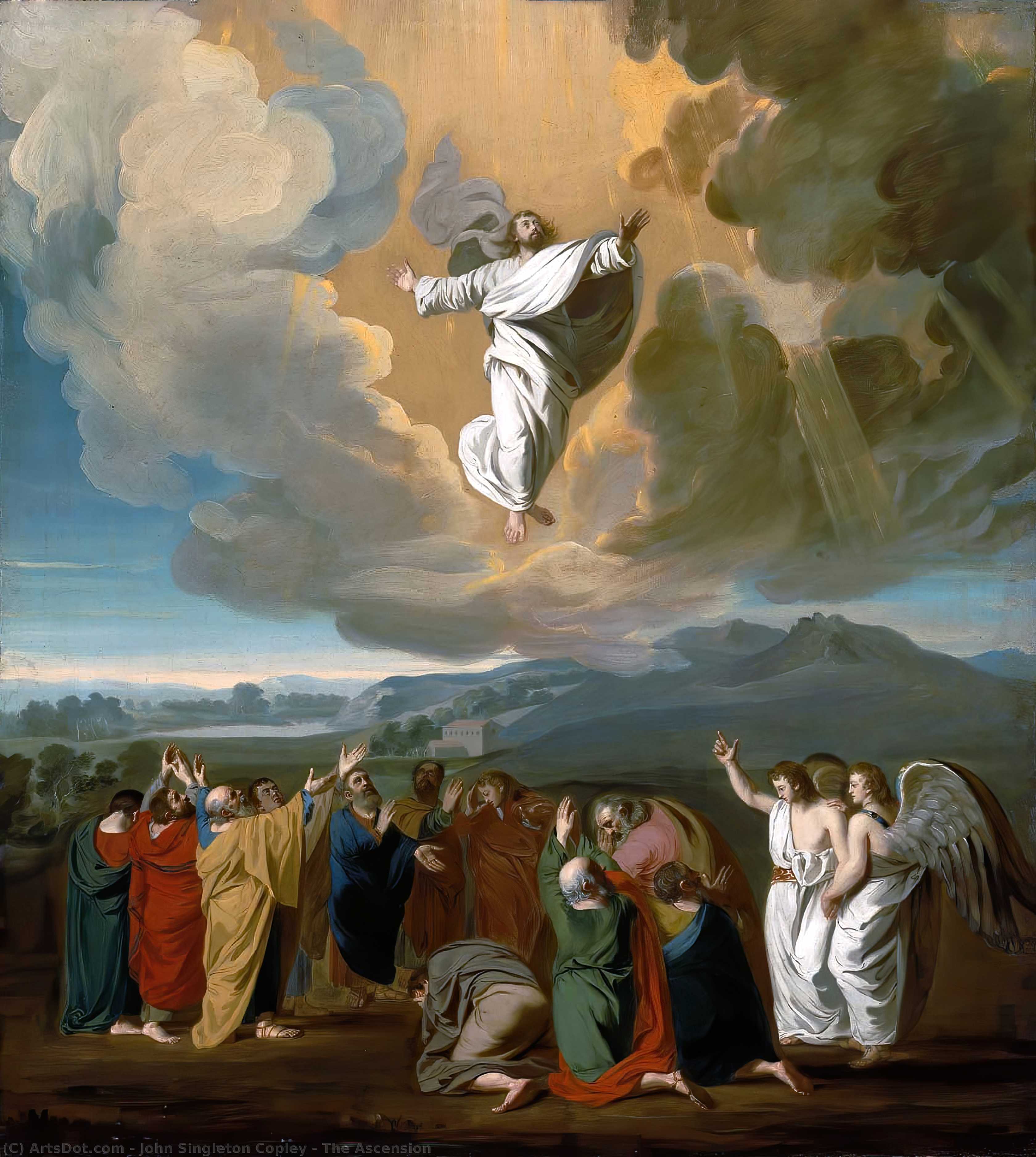 WikiOO.org - Encyclopedia of Fine Arts - Maleri, Artwork John Singleton Copley - The Ascension