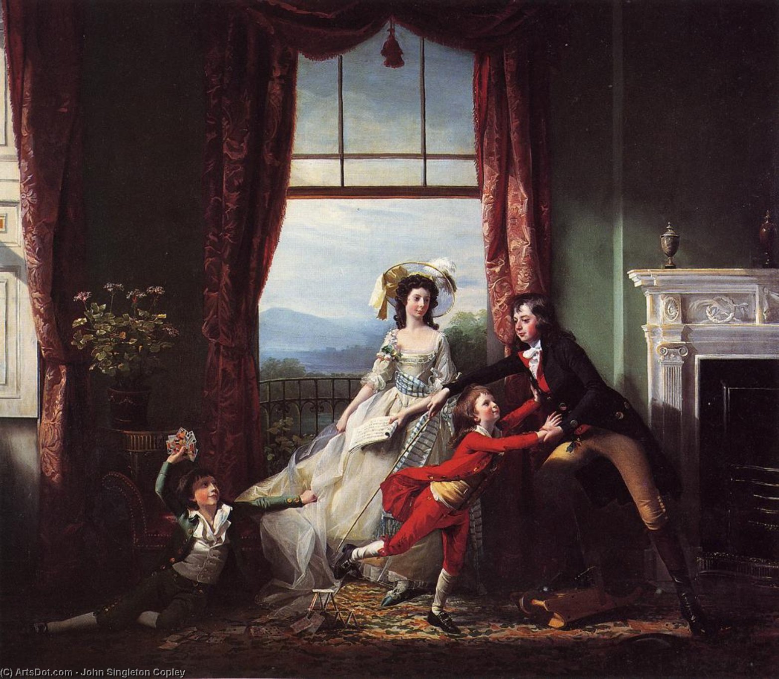 WikiOO.org - Εγκυκλοπαίδεια Καλών Τεχνών - Ζωγραφική, έργα τέχνης John Singleton Copley - The Stillwell Family