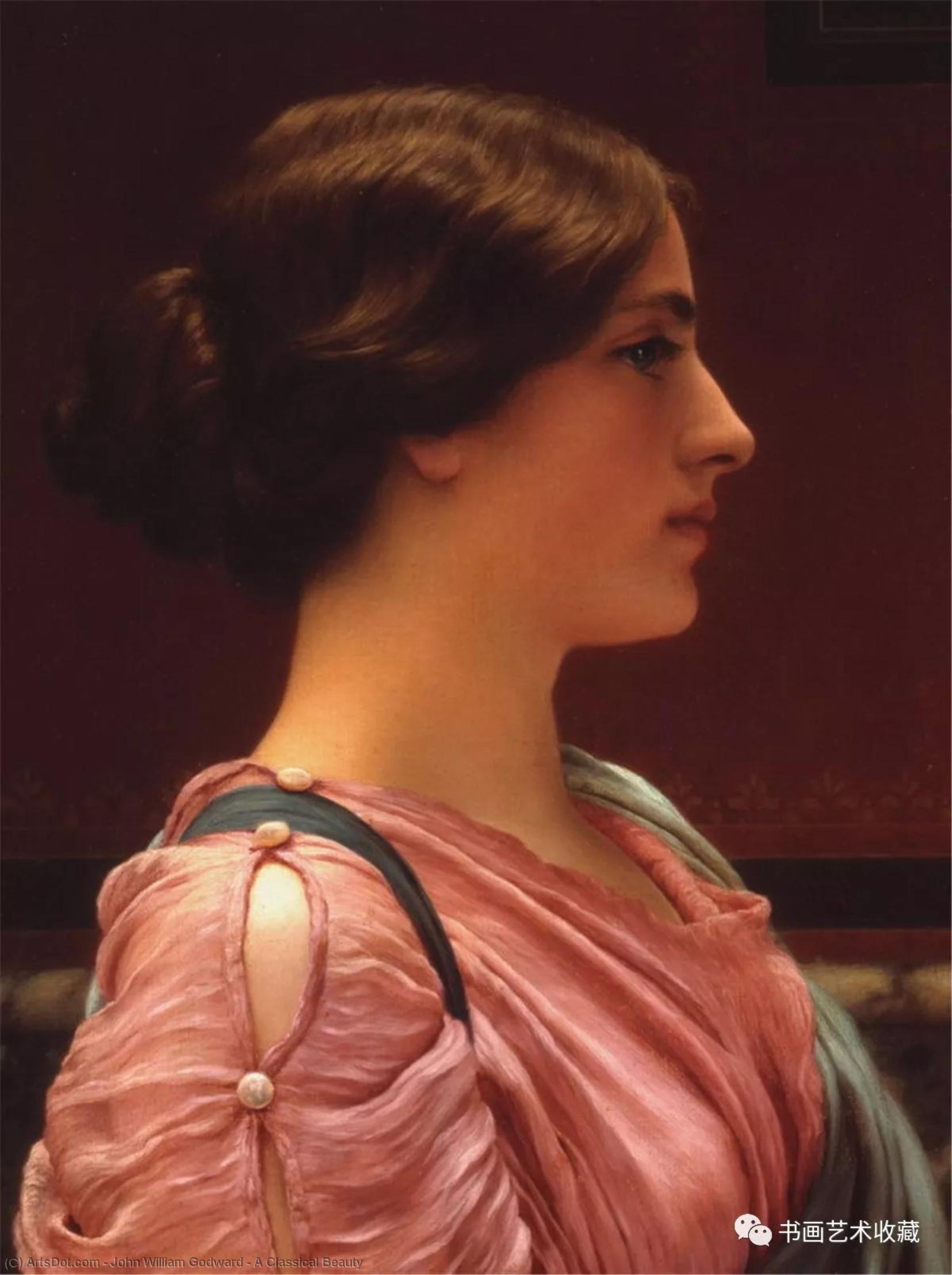 WikiOO.org - אנציקלופדיה לאמנויות יפות - ציור, יצירות אמנות John William Godward - A Classical Beauty