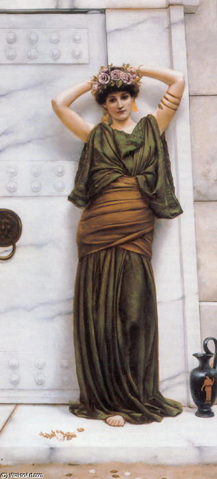 WikiOO.org - אנציקלופדיה לאמנויות יפות - ציור, יצירות אמנות John William Godward - Ianthe