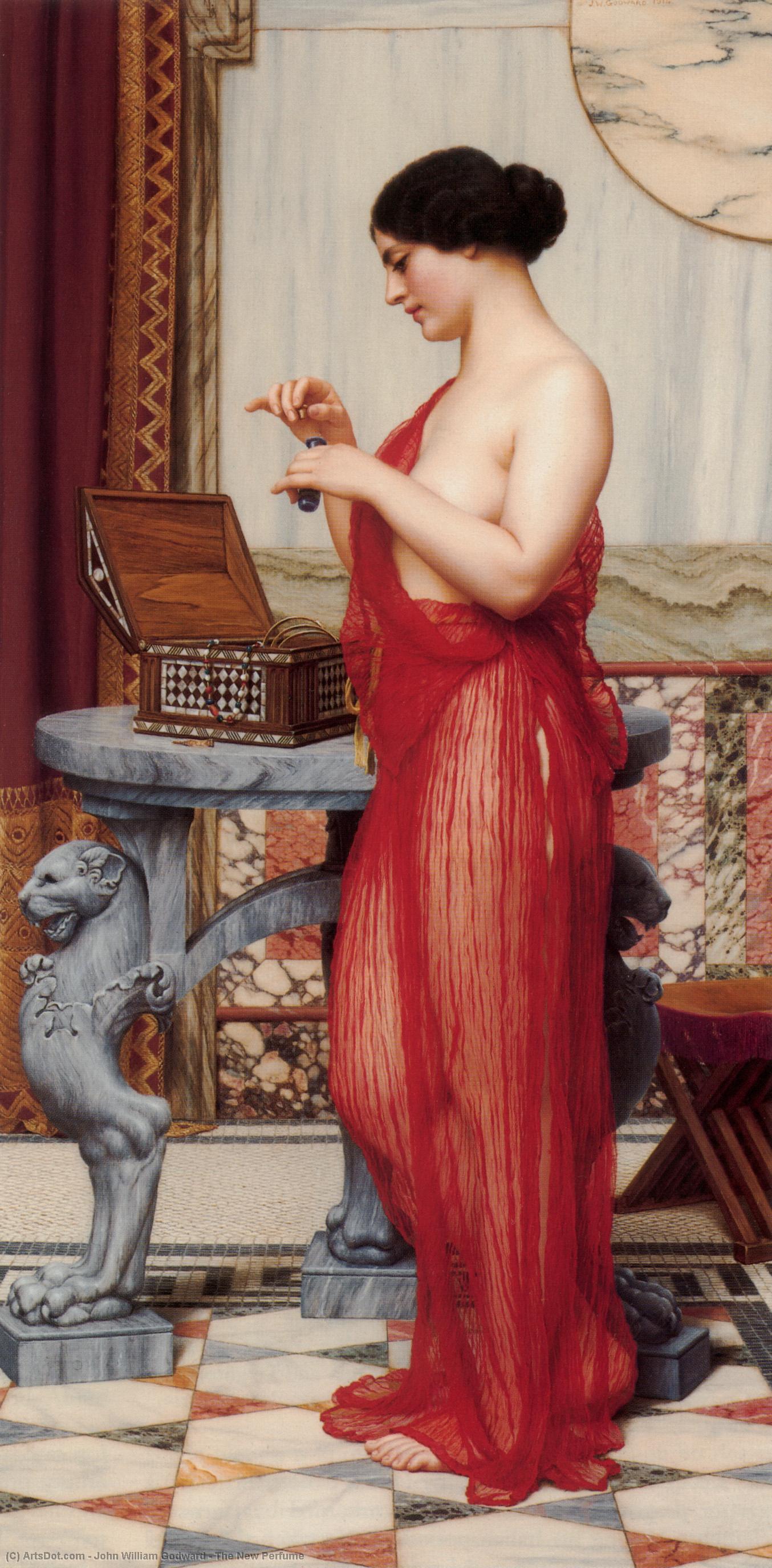 Wikioo.org - The Encyclopedia of Fine Arts - Painting, Artwork by John William Godward - The New Perfume