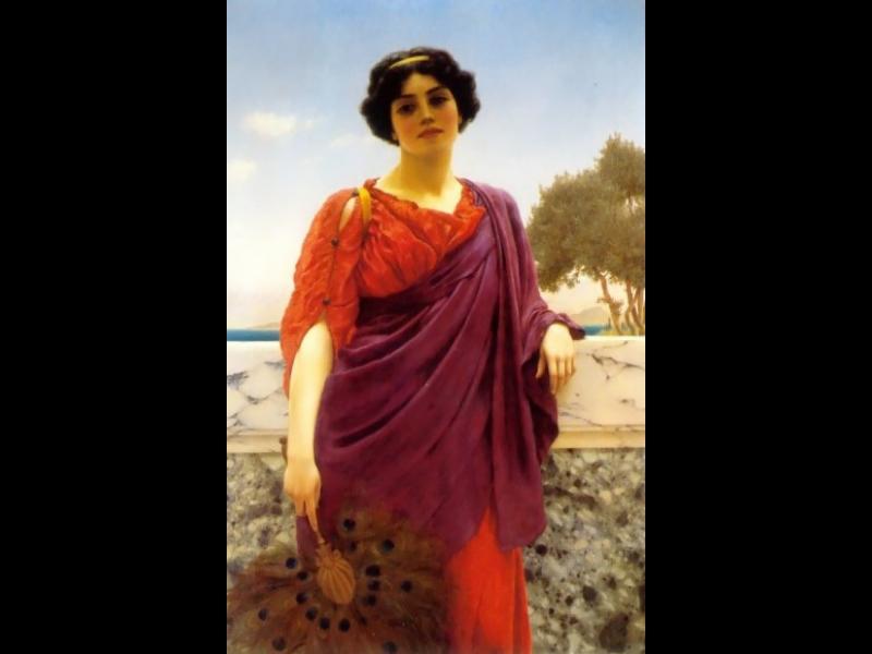 Wikioo.org - The Encyclopedia of Fine Arts - Painting, Artwork by John William Godward - The Rendezvous