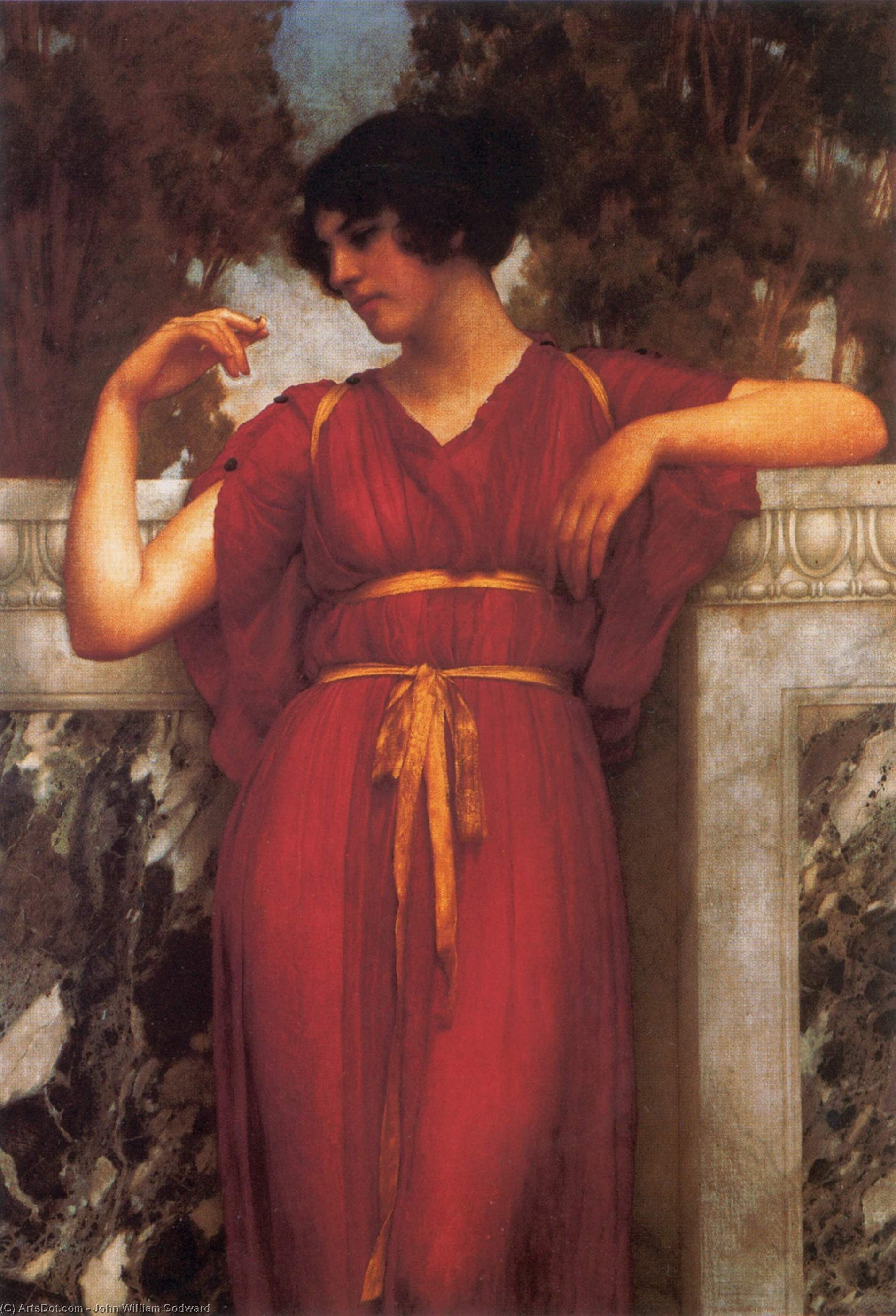 Wikioo.org - The Encyclopedia of Fine Arts - Painting, Artwork by John William Godward - The Ring