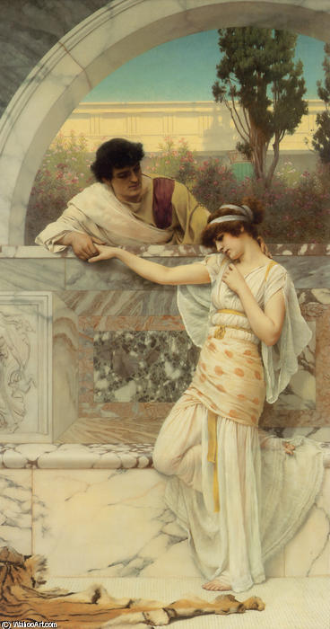 Wikioo.org - The Encyclopedia of Fine Arts - Painting, Artwork by John William Godward - Yes or no