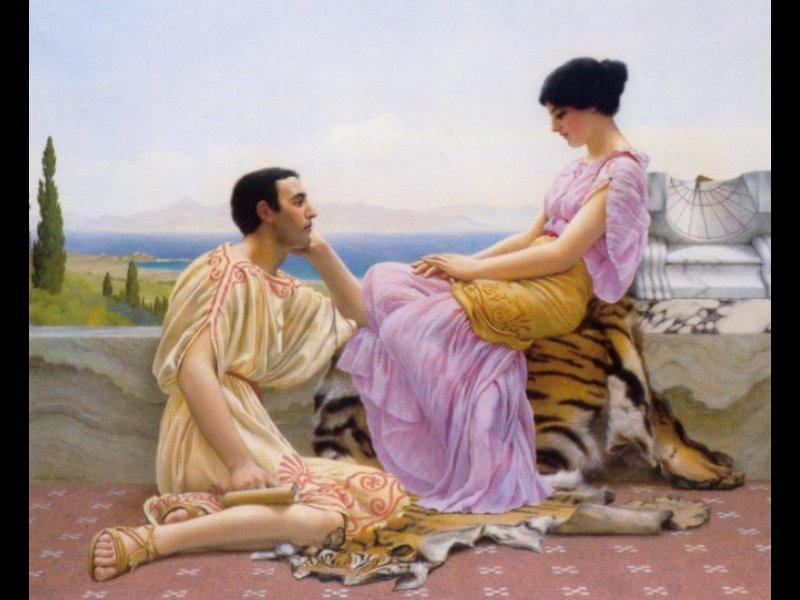 Wikioo.org - The Encyclopedia of Fine Arts - Painting, Artwork by John William Godward - Youth and Time