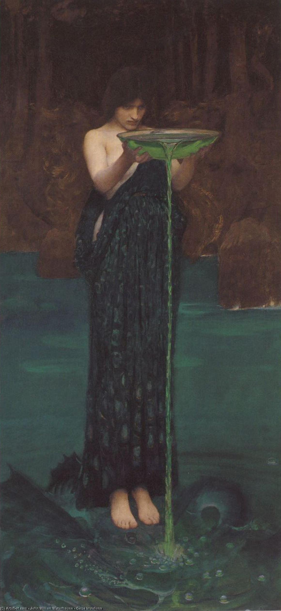 WikiOO.org - Encyclopedia of Fine Arts - Maľba, Artwork John William Waterhouse - Circe Invidiosa