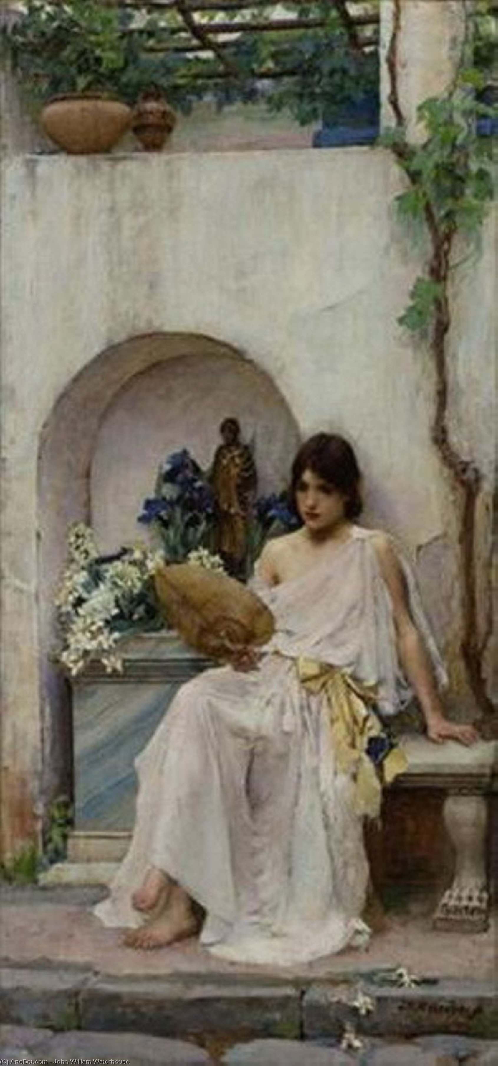 Wikioo.org - The Encyclopedia of Fine Arts - Painting, Artwork by John William Waterhouse - Flora