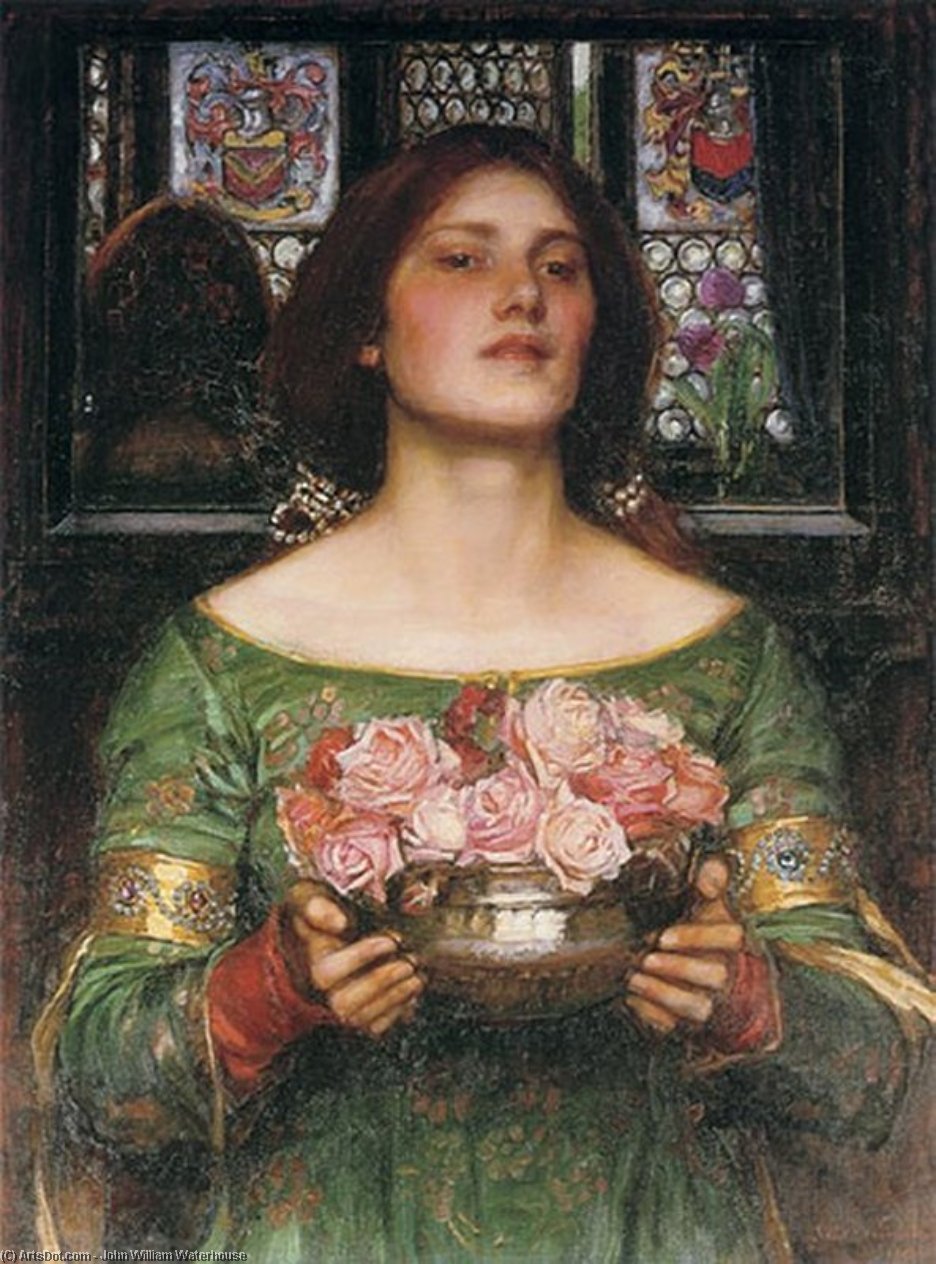 Wikioo.org - The Encyclopedia of Fine Arts - Painting, Artwork by John William Waterhouse - Gather ye rosebuds
