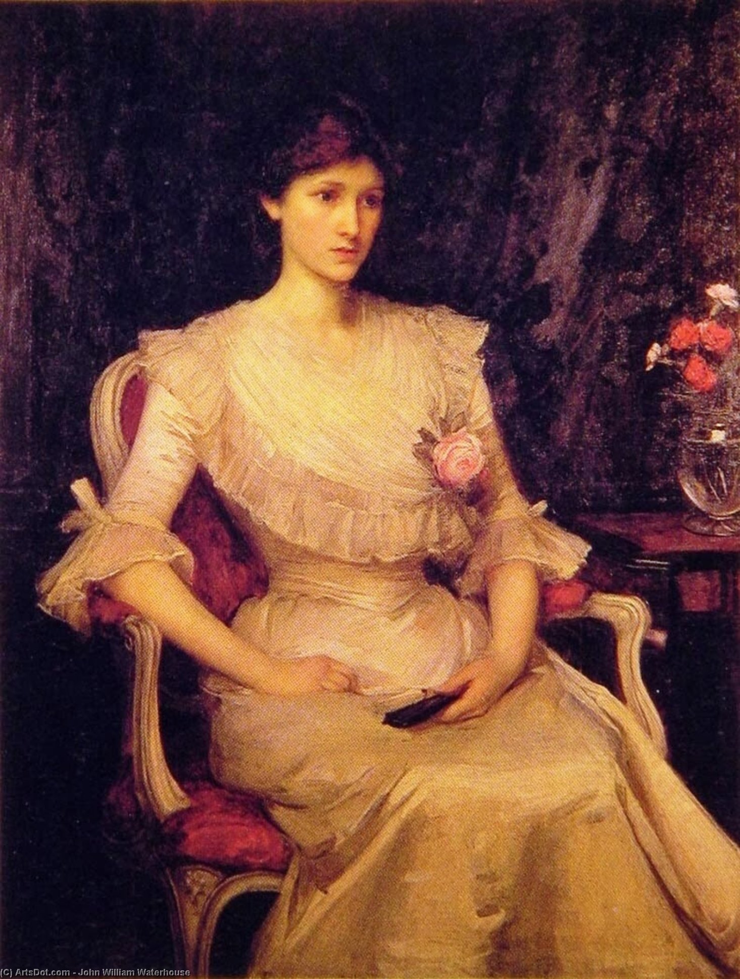 WikiOO.org - Encyclopedia of Fine Arts - Lukisan, Artwork John William Waterhouse - Miss Margaret Henderson
