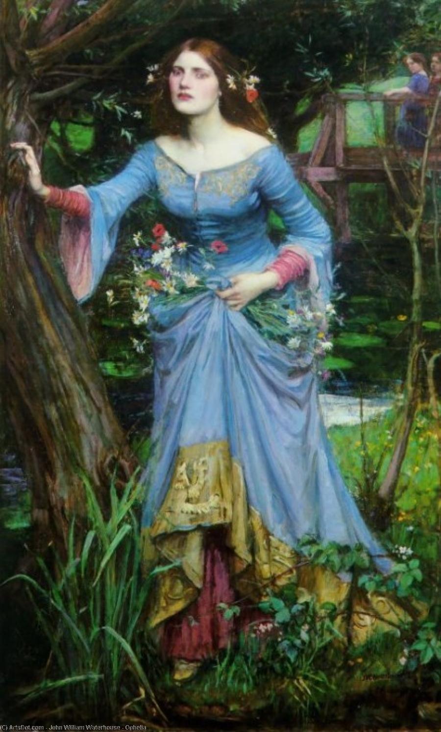 Wikioo.org - The Encyclopedia of Fine Arts - Painting, Artwork by John William Waterhouse - Ophelia