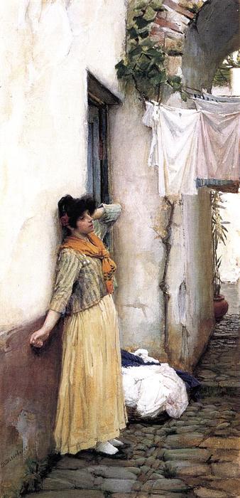 Wikioo.org - The Encyclopedia of Fine Arts - Painting, Artwork by John William Waterhouse - Resting