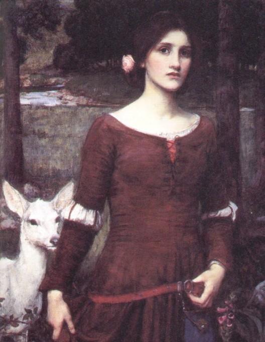 WikiOO.org - Encyclopedia of Fine Arts - Maleri, Artwork John William Waterhouse - The Lady Clare