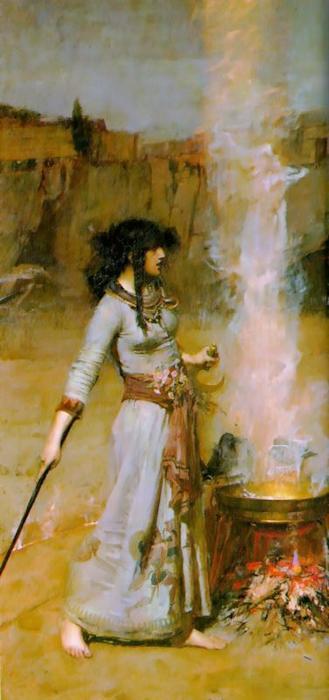 Wikioo.org - The Encyclopedia of Fine Arts - Painting, Artwork by John William Waterhouse - The Magic Circle