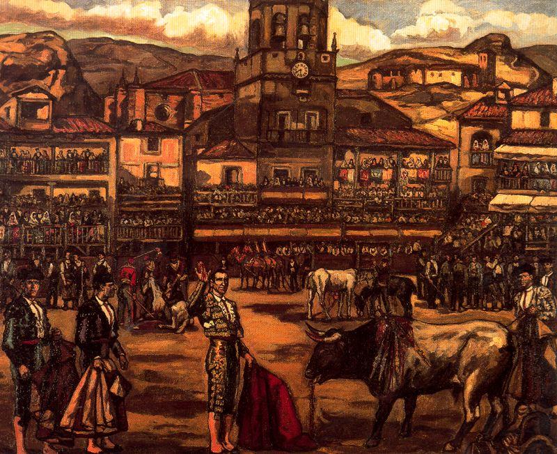 Wikioo.org – La Enciclopedia de las Bellas Artes - Pintura, Obras de arte de José Gutiérrez Solana - Capea en Ronda